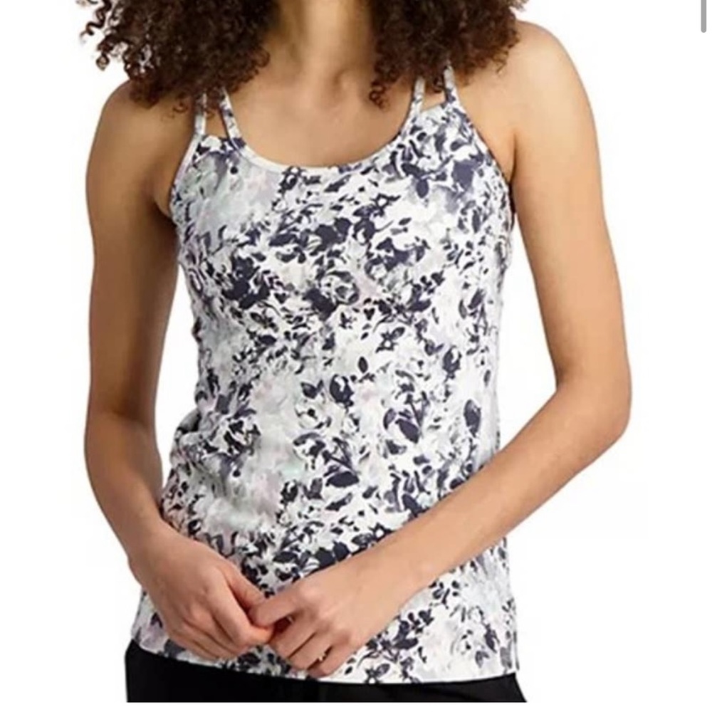 NWT GAIAM shine bra tank: gardenia